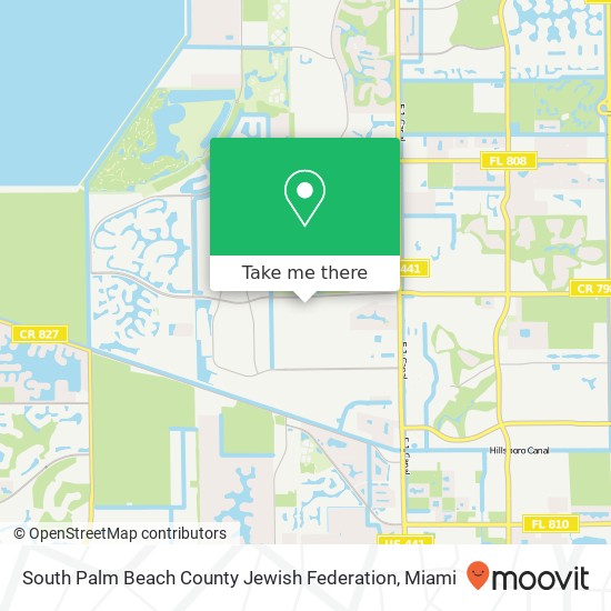 South Palm Beach County Jewish Federation map