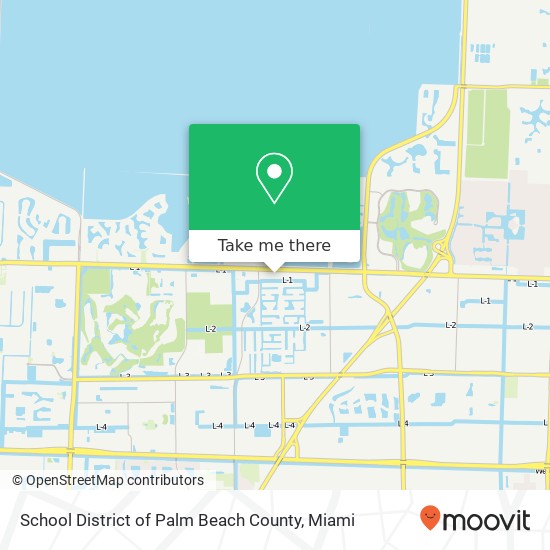 School District of Palm Beach County map