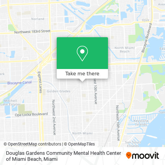 Douglas Gardens Community Mental Health Center of Miami Beach map