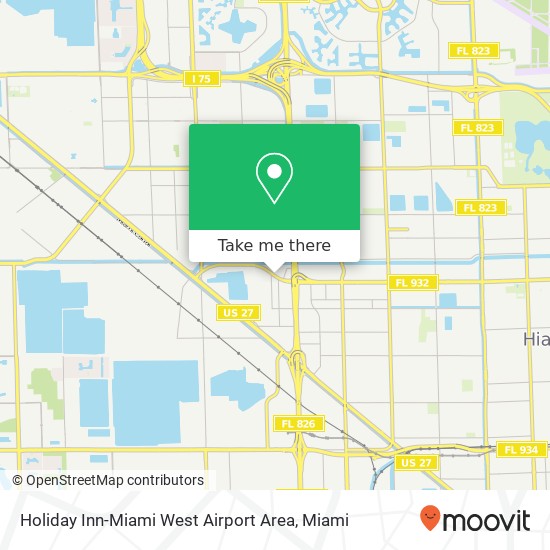 Mapa de Holiday Inn-Miami West Airport Area