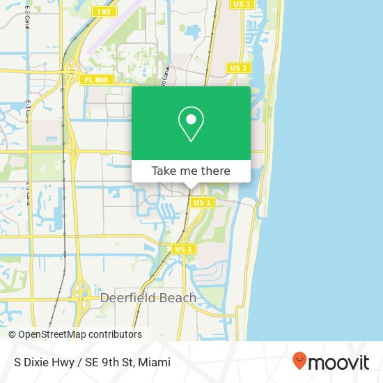 Mapa de S Dixie Hwy / SE 9th St
