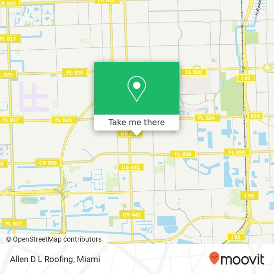 Allen D L Roofing map