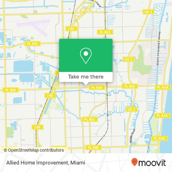 Mapa de Allied Home Improvement