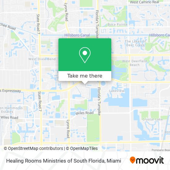 Healing Rooms Ministries of South Florida map