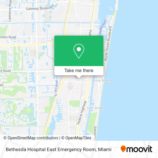 Bethesda Hospital East Emergency Room map