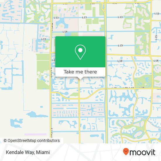 Kendale Way map