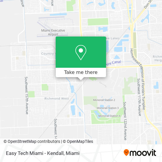 Easy Tech Miami - Kendall map