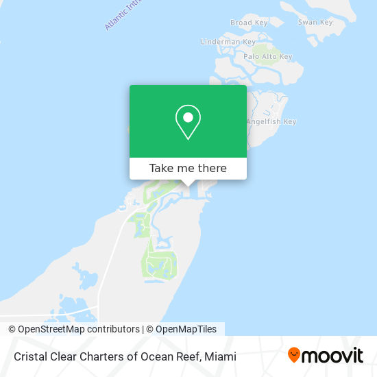 Mapa de Cristal Clear Charters of Ocean Reef