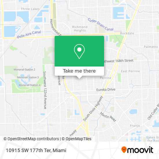 10915 SW 177th Ter map