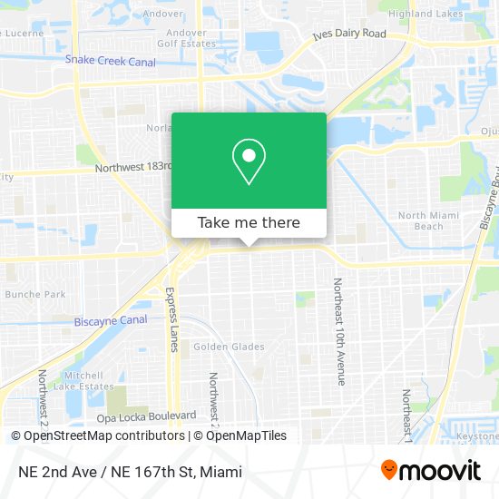 NE 2nd Ave / NE 167th St map
