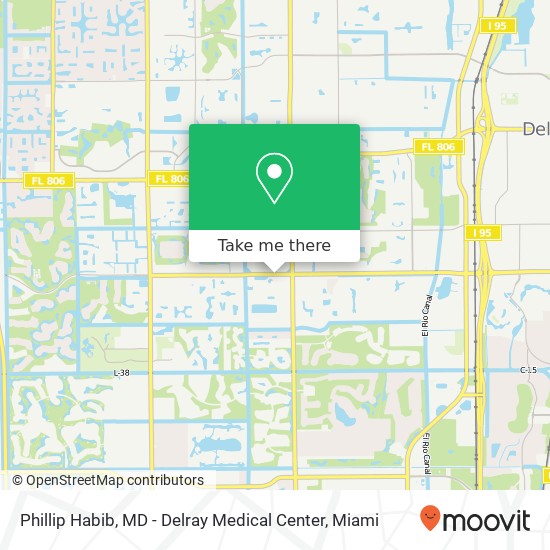 Mapa de Phillip Habib, MD - Delray Medical Center