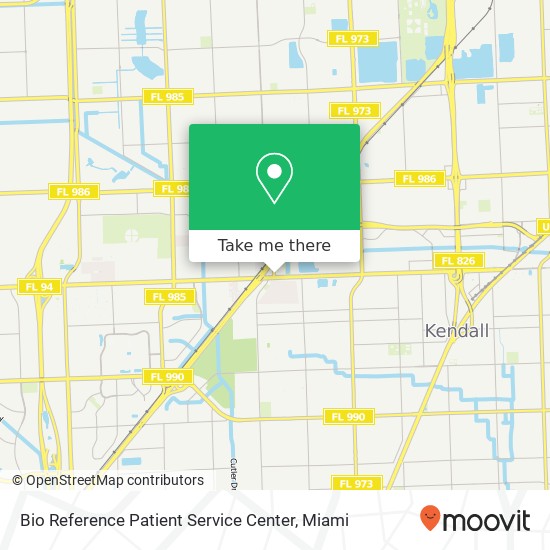 Bio Reference Patient Service Center map