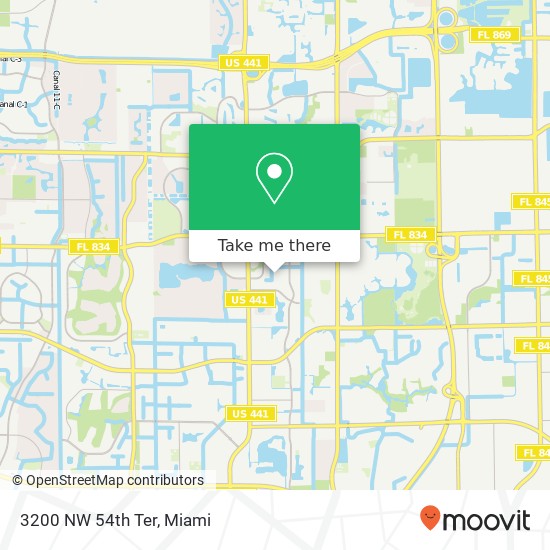 3200 NW 54th Ter map