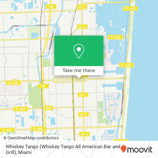 Mapa de Whiskey Tango (Whiskey Tango All American Bar and Grill)