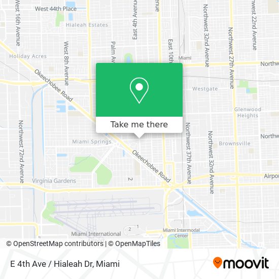 Mapa de E 4th Ave / Hialeah Dr