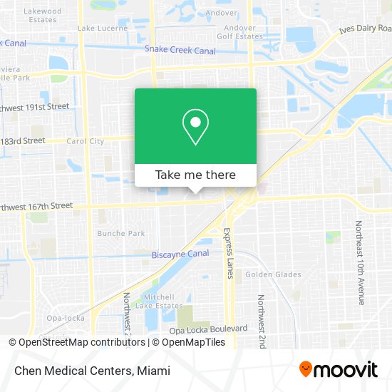 Mapa de Chen Medical Centers