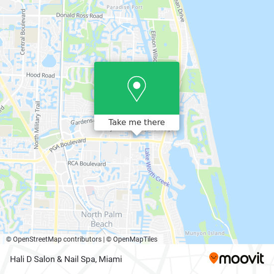 How To Get To Hali D Salon Nail Spa In Riviera Beach By Bus