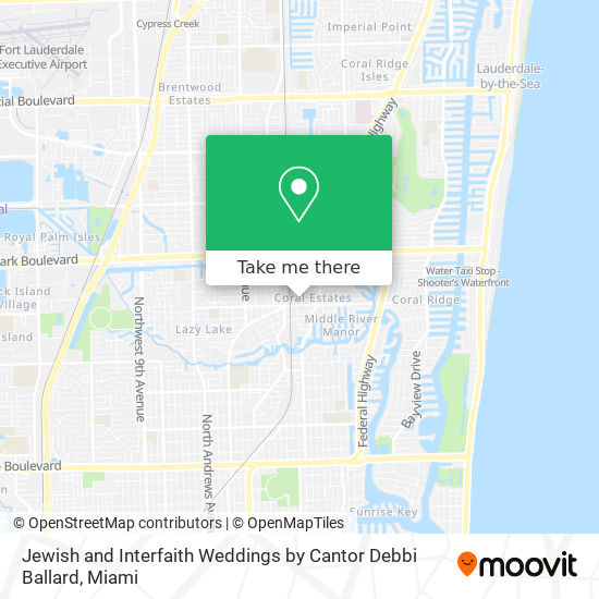 Mapa de Jewish and Interfaith Weddings by Cantor Debbi Ballard