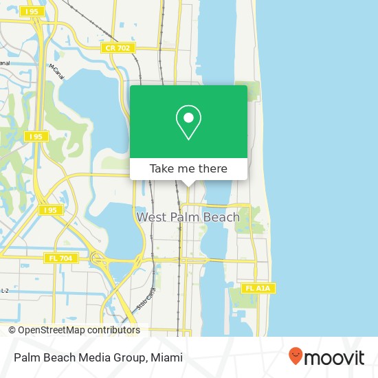 Mapa de Palm Beach Media Group
