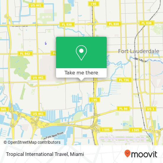 Tropical International Travel map