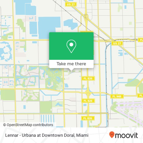 Lennar - Urbana at Downtown Doral map