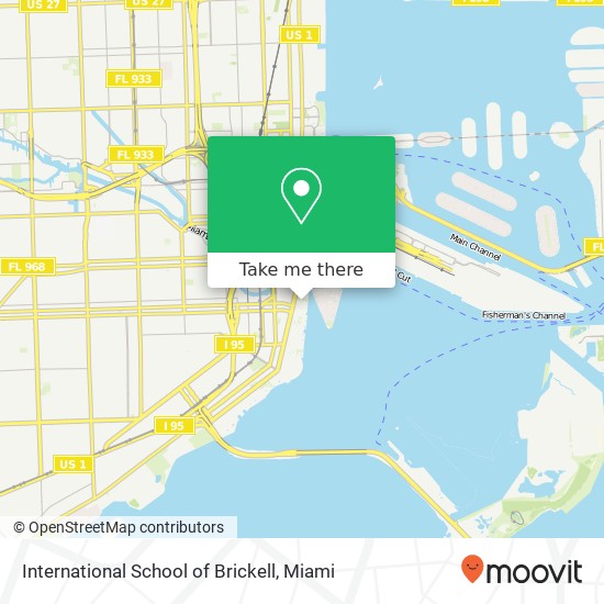 Mapa de International School of Brickell