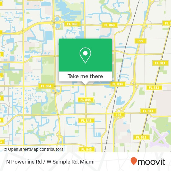 N Powerline Rd / W Sample Rd map