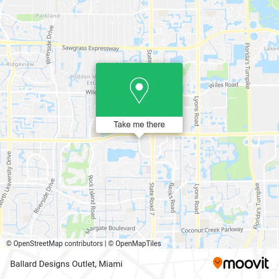 Ballard Designs Outlet map