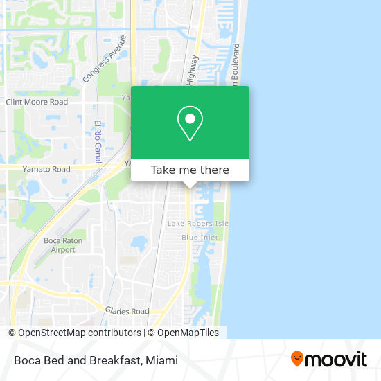 Boca Bed and Breakfast map