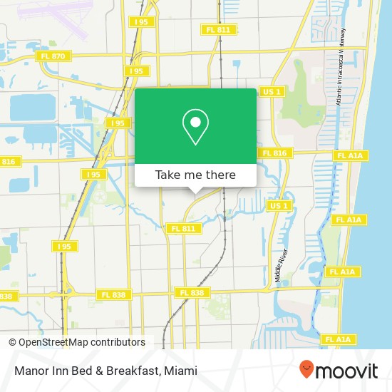 Mapa de Manor Inn Bed & Breakfast