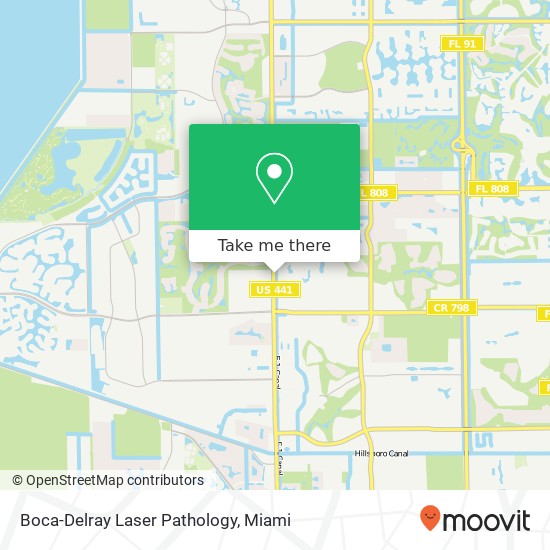 Mapa de Boca-Delray Laser Pathology