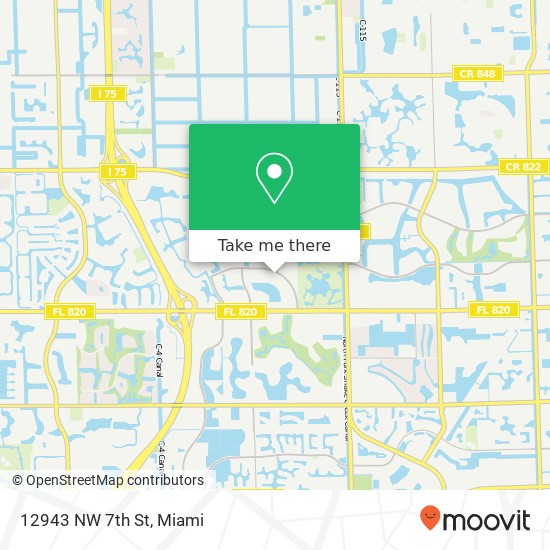 12943 NW 7th St map