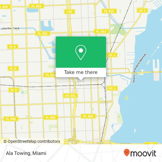 Ala Towing map