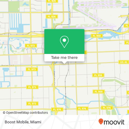 Mapa de Boost Mobile