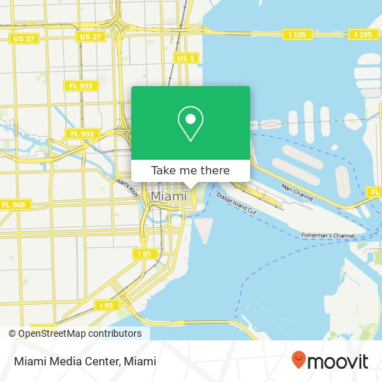 Miami Media Center map