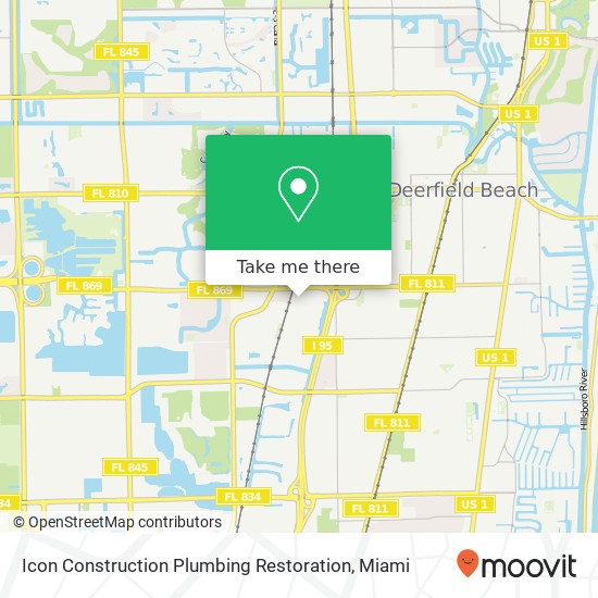 Mapa de Icon Construction Plumbing Restoration