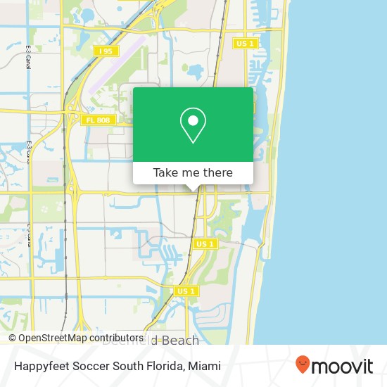 Mapa de Happyfeet Soccer South Florida