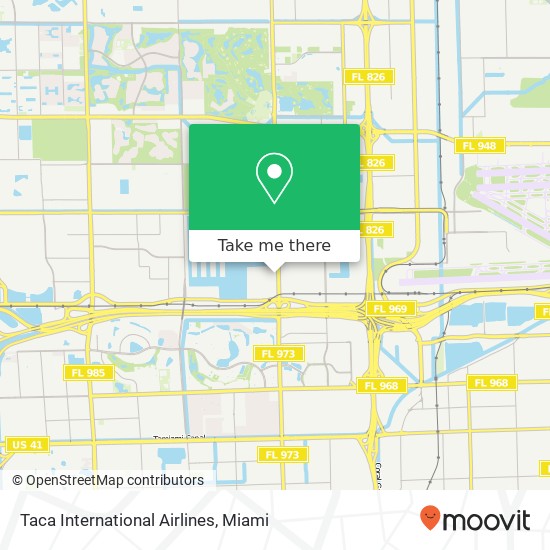 Taca International Airlines map