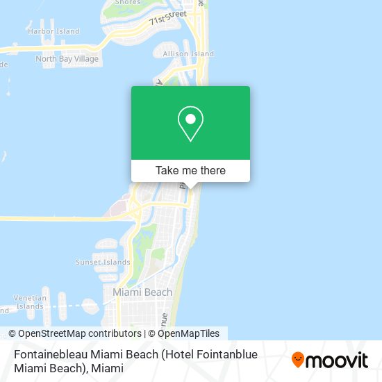 Mapa de Fontainebleau Miami Beach (Hotel Fointanblue Miami Beach)