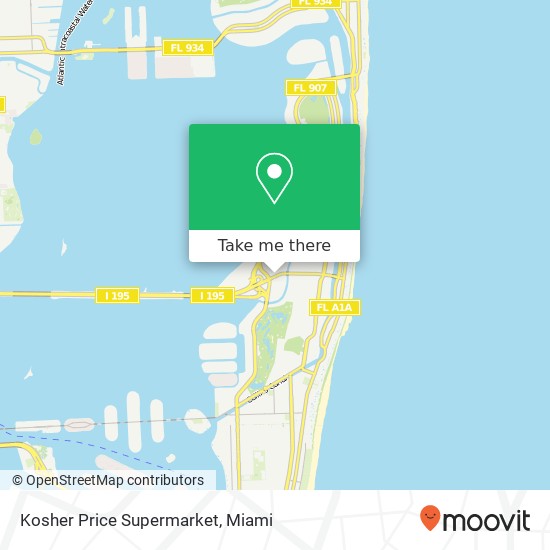 Mapa de Kosher Price Supermarket