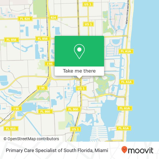 Primary Care Specialist of South Florida map