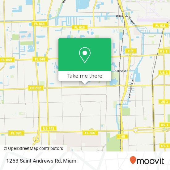 Mapa de 1253 Saint Andrews Rd