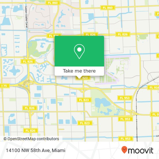 14100 NW 58th Ave map