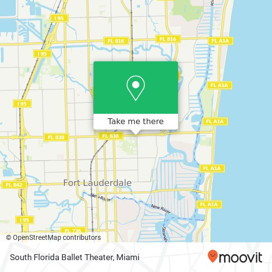 South Florida Ballet Theater map