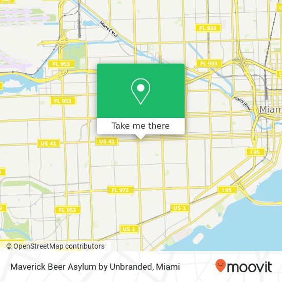 Maverick Beer Asylum by Unbranded map