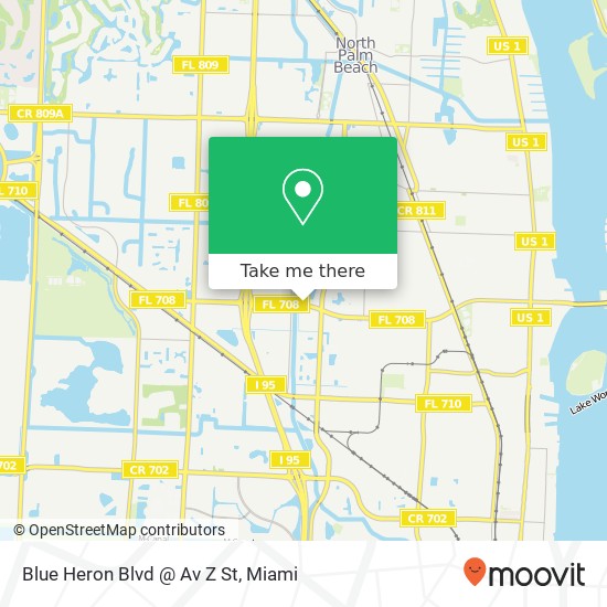 Mapa de Blue Heron Blvd @ Av Z St