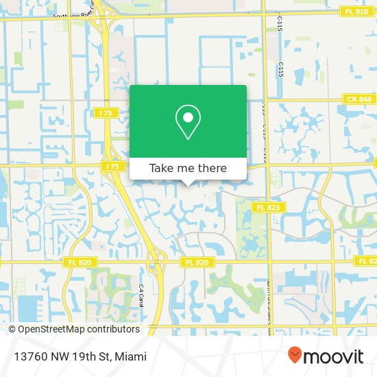 13760 NW 19th St map