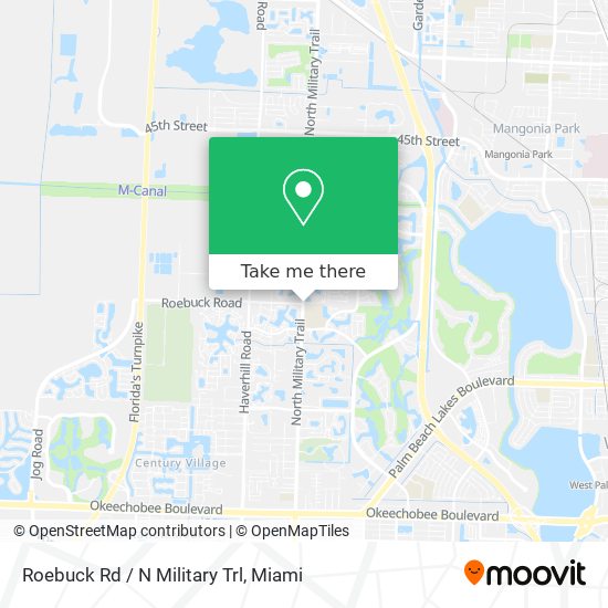 Roebuck Rd / N Military Trl map