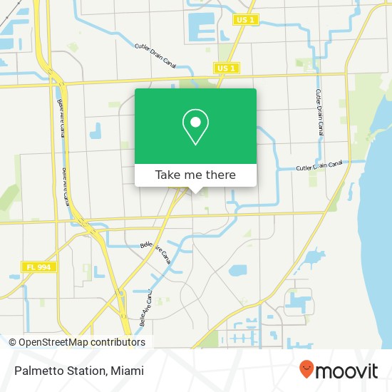 Palmetto Station map