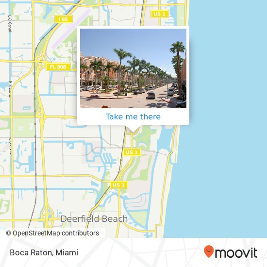 Boca Raton map